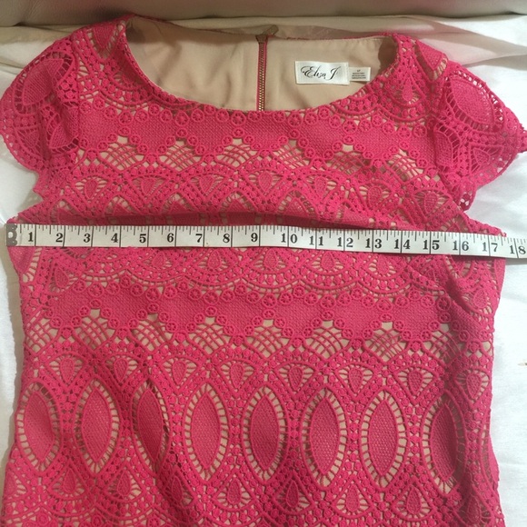 Eliza J Scalloped Crochet Lace Dress - Picture 11 of 14